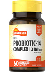 Sundance Probiotic-14 Complex bottle front view with label