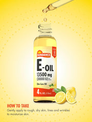 Applying Sundance Vitamin E Oil to facial skin for moisture