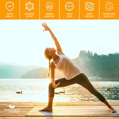 Ingredients list showing 1200 mg liposomal vitamin C per serving