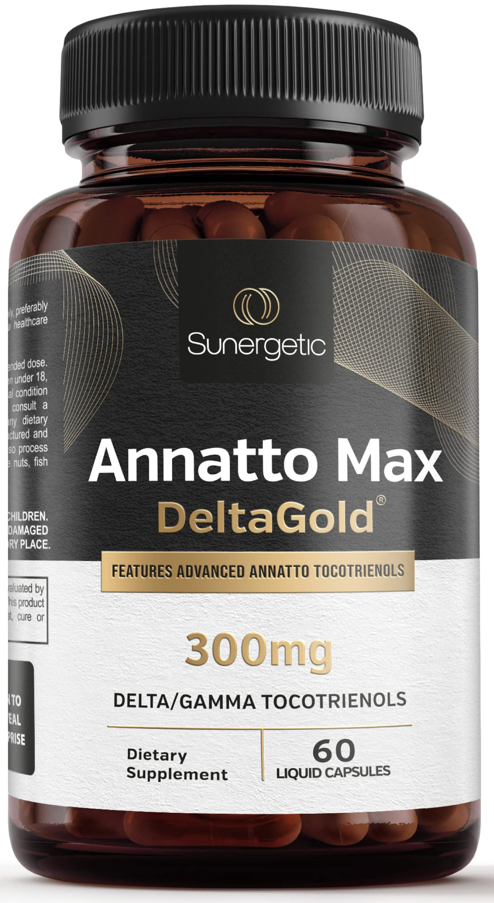 Sunergetic Premium Annatto Tocotrienol bottle front label