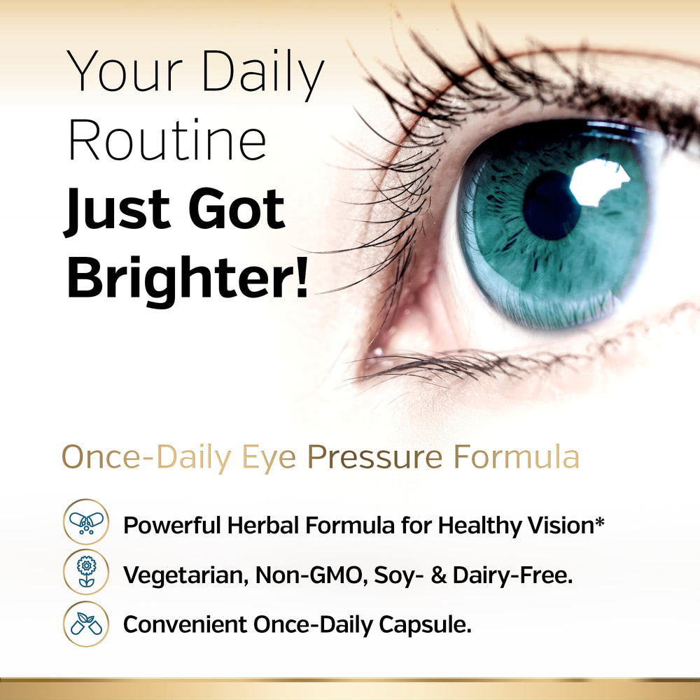 Healthy eye pressure and macular health concept