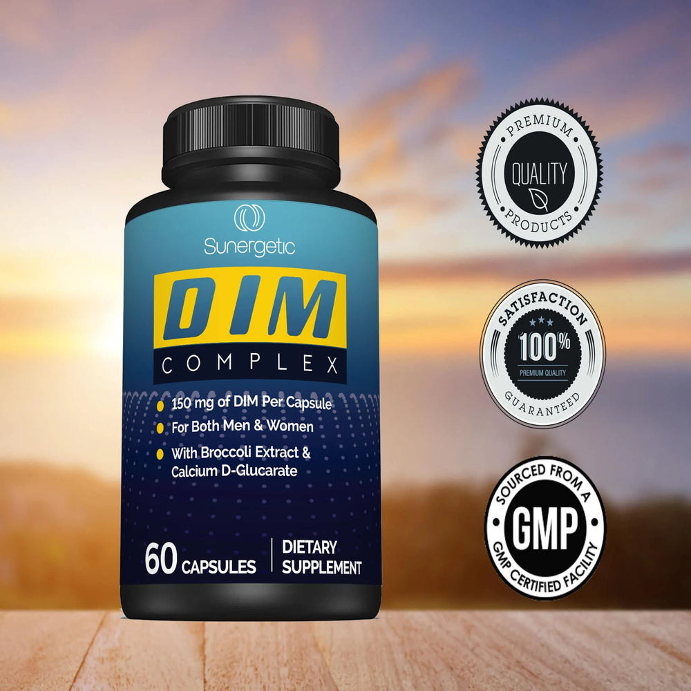 Sunergetic Premium DIM Bioperine image highlights enhanced absorption benefits