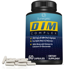 Sunergetic Premium DIM manufacturing label underscores GMP and safety