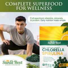 High-protein algae tablets - 60% vegan protein
