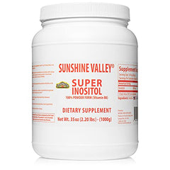 Sunshine Valley Super Inositol bottle with 35oz packaging