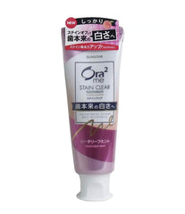 Sunstar Ora2 Stain Clear Whitening Toothpaste 130g Peach Leaf Mint