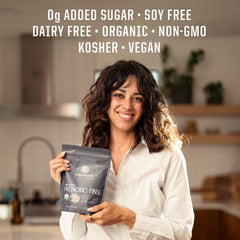 Vegan and Non-GMO certification icons on Sunwarrior Be Well packaging