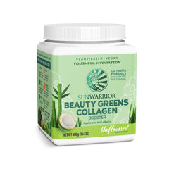 Sunwarrior Beauty Greens Collagen Booster unflavored tub packaging