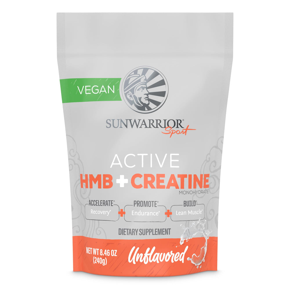 Sunwarrior Creatine HMB Monohydrate Powder 240g canister – front view