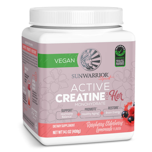 Sunwarrior Creatine for Women Raspberry Lemonade packaging