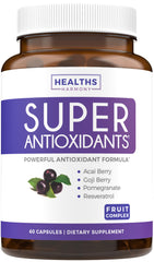 Front view of Super Antioxidants bottle for women and men