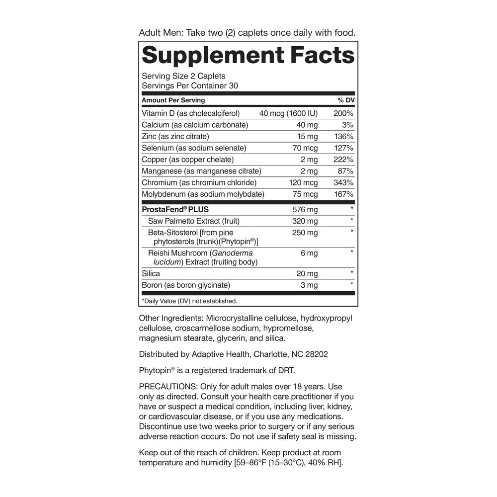 Lifestyle image of a healthy adult man with Prostate health supplement