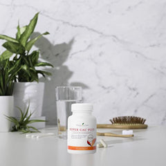 Ingredients panel showing calcium, magnesium, vitamins D and K