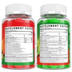 Berry-flavored close-up of Super Greens Gummies