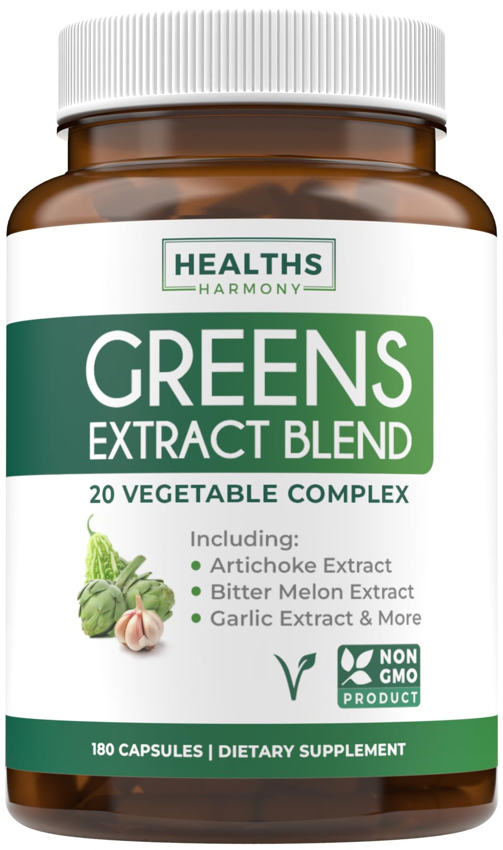 Hero image of Super Greens Antioxidants supplement bottle