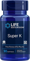 Life Extension Super K with Advanced K2 Complex bottle, 90 count