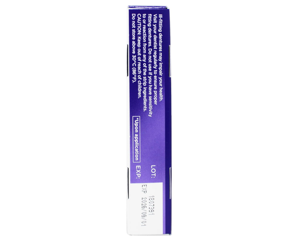 12-hour hold illustration for Super Poligrip Comfort Seal Strips