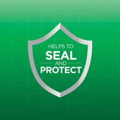 Close-up of label noting gum irritation protection