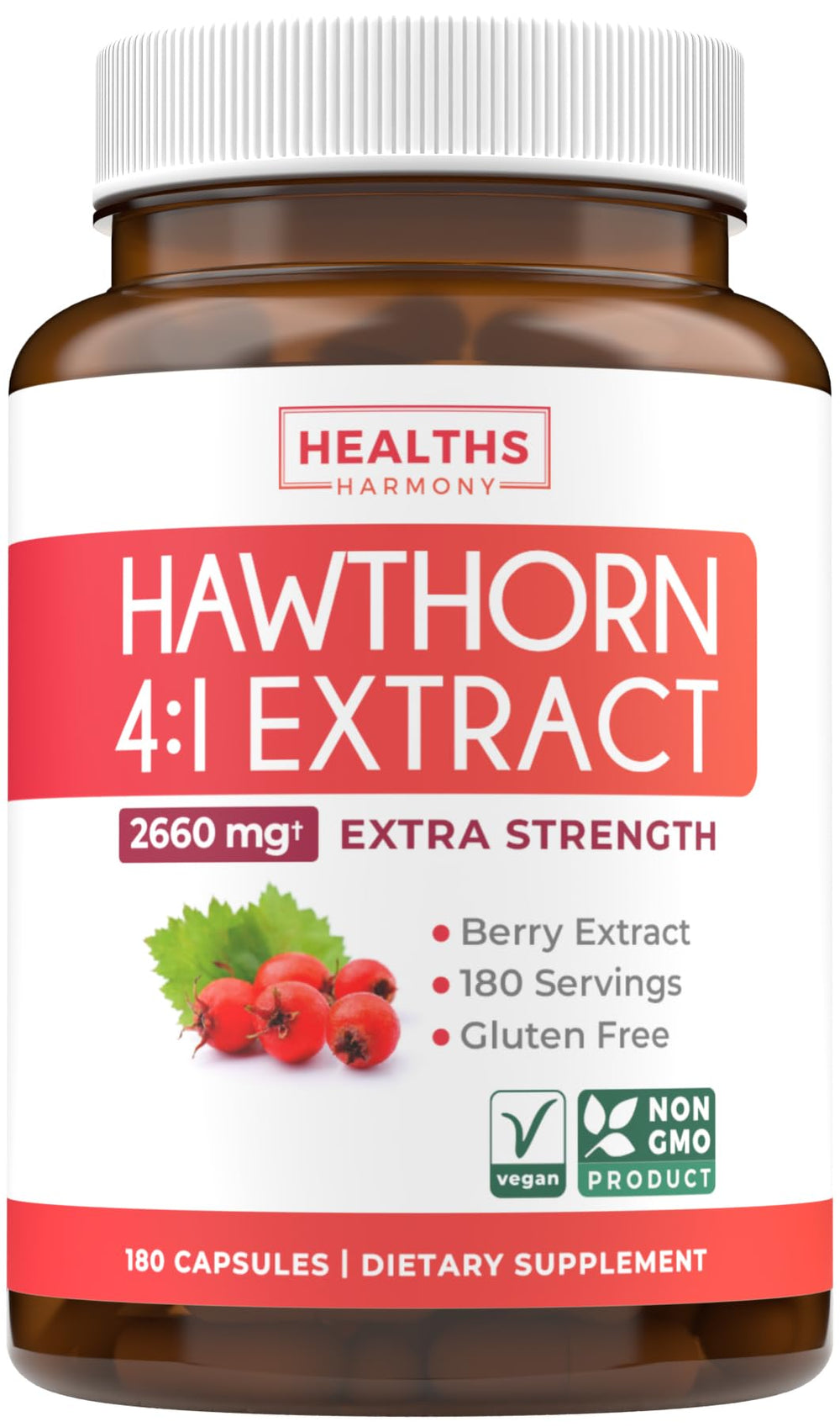 Hero image of Super Potent Hawthorn Berry Extract Capsules bottle