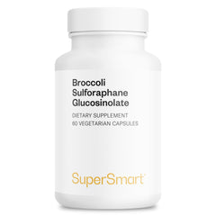 Bottle of SuperSmart Broccoli Sulforaphane 600mg supplement
