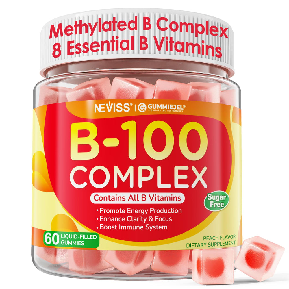 Front view of Super Vitamin B Complex Gummies bottle