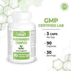 Ingredients list for SuperSmart Multimineral Complex