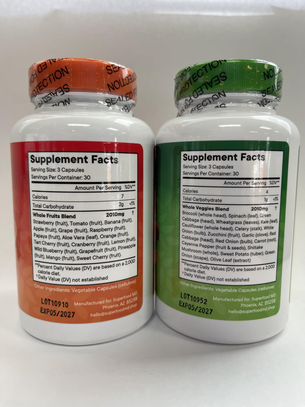 Eco-friendly packaging and branding of Superfood MD