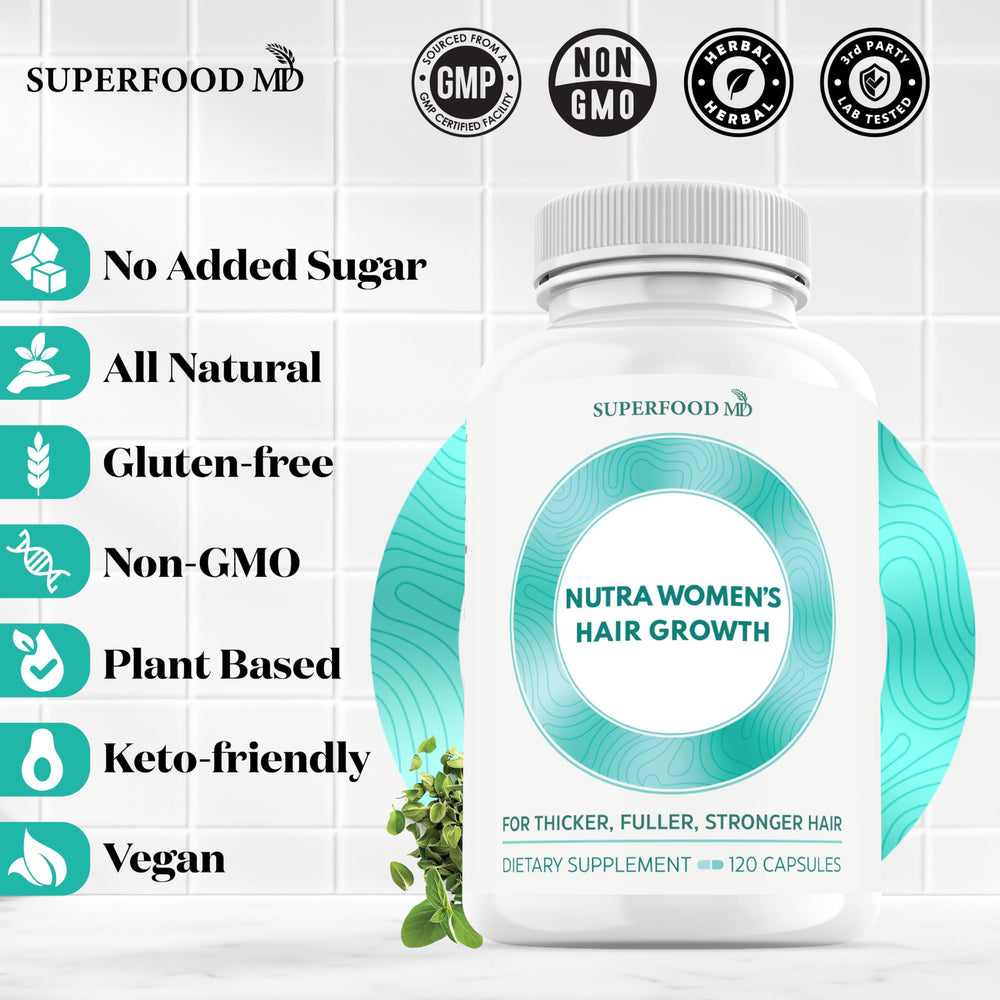 Retail box and packaging of Superfood MD Women's Balance.