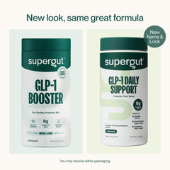 Serving scoop of Supergut GLP-1 powder