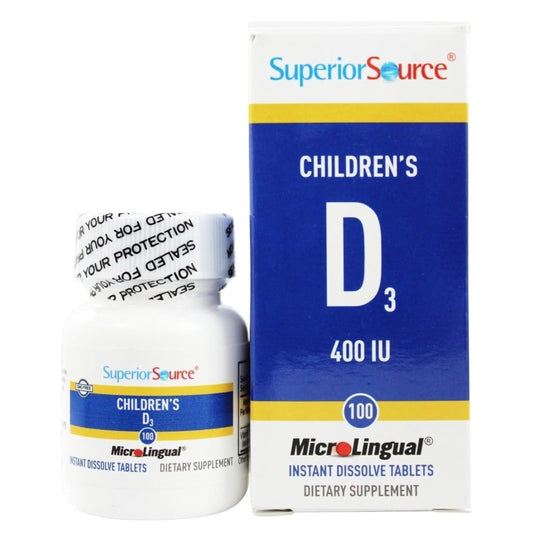 Box of Superior Source Children's Vitamin D3 400 IU
