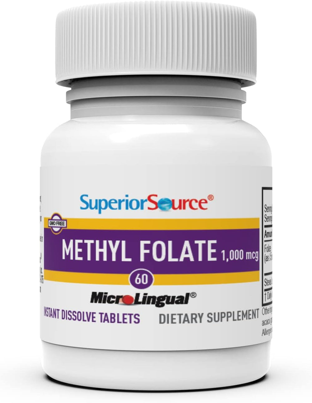 60-count bottle displayed with packaging on white background