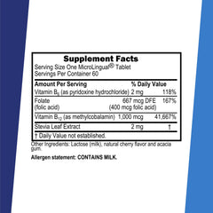 Sublingual tablet dissolving on tongue
