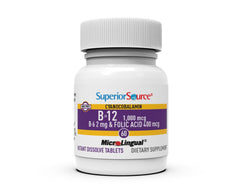 Label back with supplement facts for Superior Source No Shot product