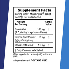 Dissolvable MicroLingual tablet on tongue for rapid absorption