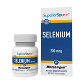 Box of Superior Source Selenium 200 mcg microlingual tablets