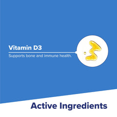 Calcium absorption support with Vitamin D3 400 IU