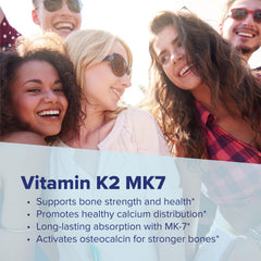 Nutrition facts detail for Vitamin K2 MK-7 300 mcg