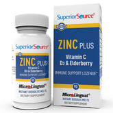 Packaging for Superior Source Zinc Plus 90 instant-dissolve tablets
