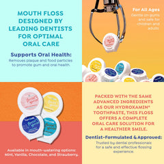 Safe, fluoride-free floss design emphasizing comfort