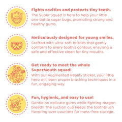 Interactive AR sticker featuring Tooth Keri to guide brushing