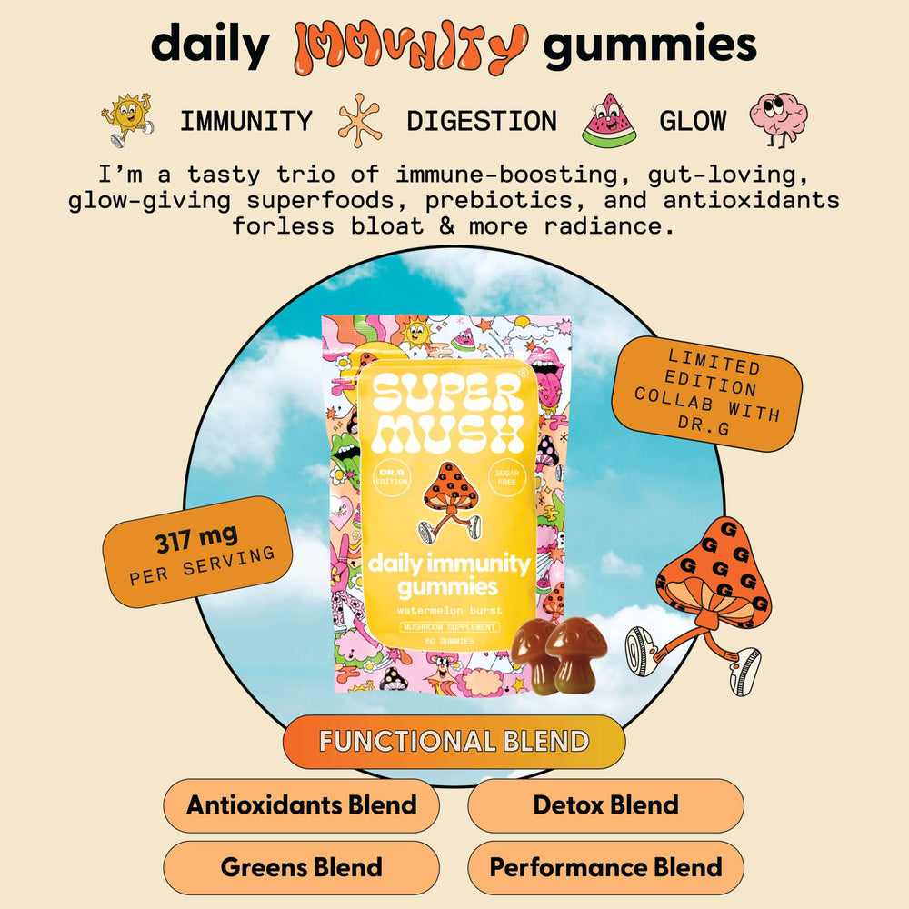 Close-up of two sugar-free watermelon-flavored gummies