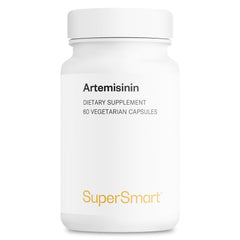 Supersmart Artemisinin supplement bottle – 300 mg per day, 98% artemisinin, 60 vegetarian capsules