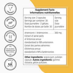 Vegan capsule product shot with clean, allergen-free labeling