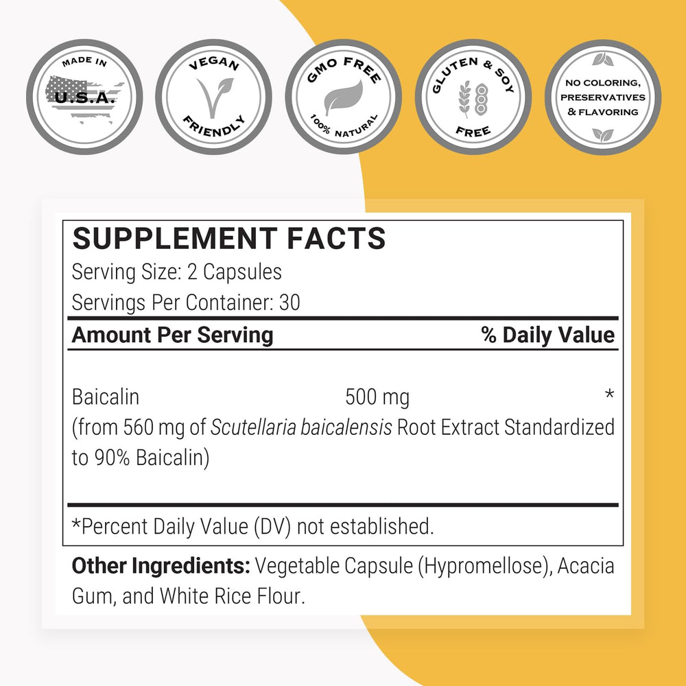 Non-GMO, gluten-free and soy-free vegetarian capsule bottle