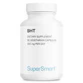 Front view of Supersmart BHT supplement 90 capsules bottle