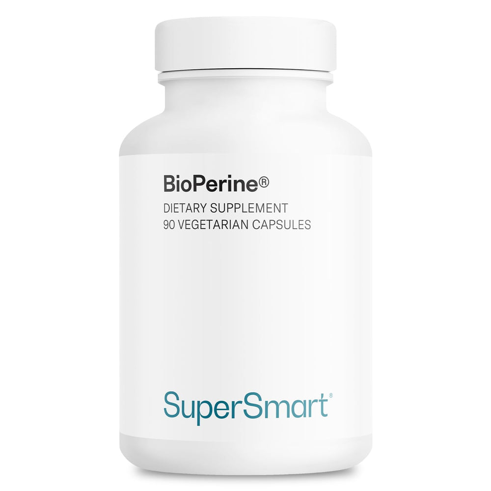 Front label of Supersmart Bioperine 30mg daily bottle