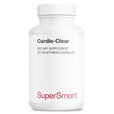 Front view of Supersmart Cardio Clear garlic EDTA supplement bottle