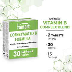 Active B vitamins coenzyme forms shown on label