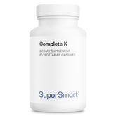 Supersmart Complete K bottle label showing Vitamin K1, MK4 and MK7