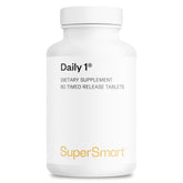Front view of Supersmart Daily 1 Timed Release multivitamin bottle